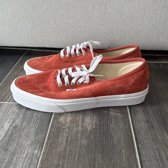 Vans Authentic Pig Suede Shoe Burnt Orange Size Men’s 10.5 or Women's 12 - Picture 3 of 7
